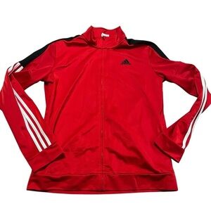 Adidas Kids/Teens Three Stripe Track Jacket Full Zip Size XL Basketball Sports